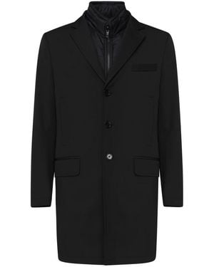 Fay Single-Breasted Coats - Black