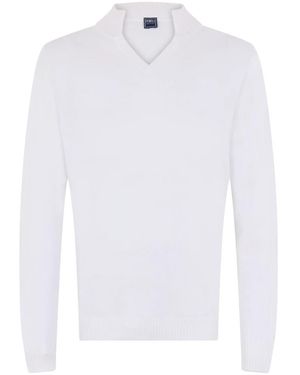 Fedeli V-Neck Knitwear - Blanco