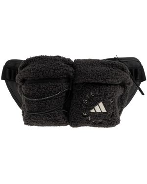 adidas By Stella McCartney Fleece-Tasche Mit Stickerei - Schwarz
