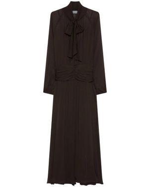 Marella Kleedjes ,Bruin ,Polyester Garza Jurk - Zwart
