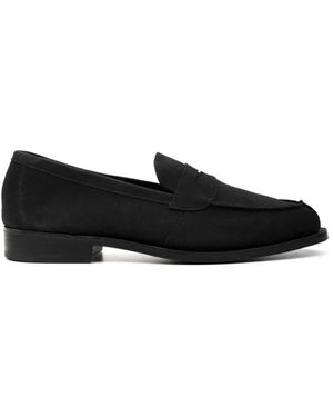 Tricker's Maine mocassino flache schuhe - Schwarz