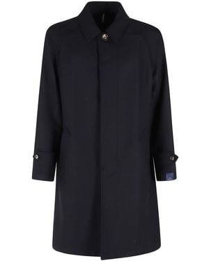 Santaniello Single-Breasted Coats - Black