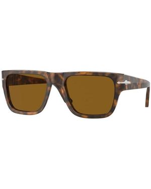 Persol Braune Sonnenbrille Mit Braunen Gläsern