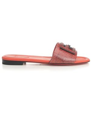 Fendi Baguette Slides - Roze