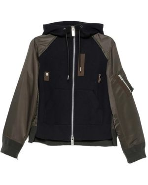 Sacai Zip-Throughs - Negro