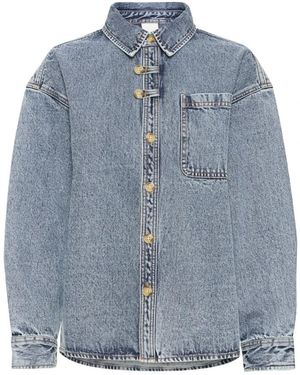 Ichi Overhemden ,Blauw ,Denim Denim Overhemden