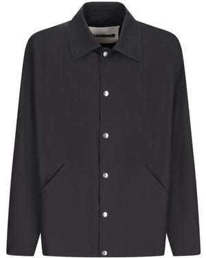 Jil Sander Logo Jas - Zwart