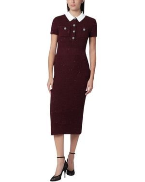 Self-Portrait Knitted Dresses - Rojo