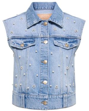 ONLY Onlonur Pearl Deco Dnm Vest - Blauw