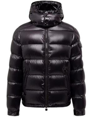 Moncler Jassen ,Zwart ,Nylon Maya Korte Donsjas Met Capuchon