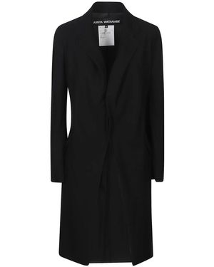 Junya Watanabe Jassen ,Zwart ,Polyester Jas Met Lange Mouwen