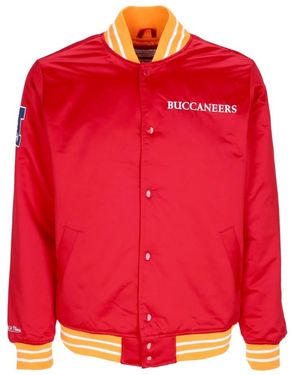 Mitchell & Ness Bomber Jackets - Red