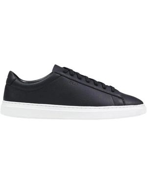 HUGO Schoenen ,Zwart ,Leer Kieran Tenn Sneakers - Blauw