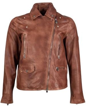 Peuterey Leather Jackets - Brown