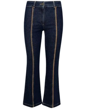 Moschino Cropped Jeans - Blu