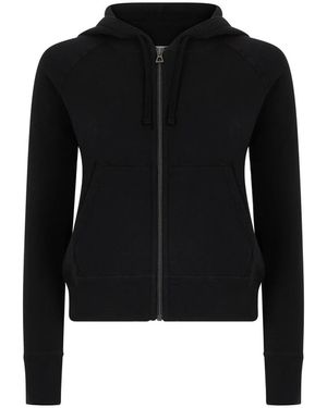 James Perse Vintage French Terry Zip Up Hoodie - Zwart