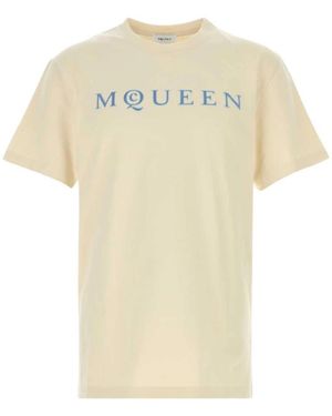 McQueen T-Shirts - Natural