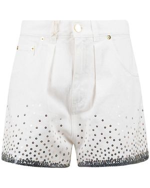 Alberta Ferretti Short Shorts - White