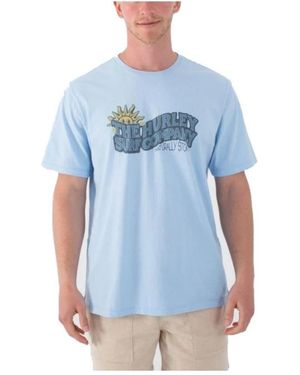 Hurley Naturally Stoked Short Sleeve - Blauw