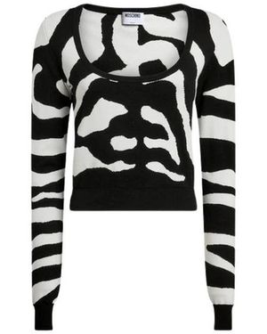 Moschino Ingelegde Trui - Zwart