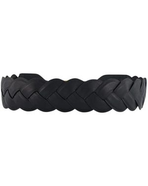 Altuzarra Zwarte Skinny Vlecht Riem