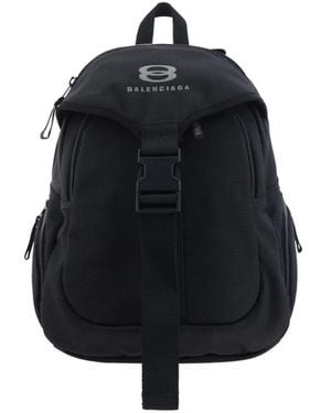 Balenciaga Unity Rucksack Mit Frontklappe - Schwarz