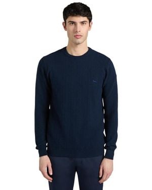 Harmont & Blaine Round-Neck Knitwear - Bleu