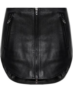 DIESEL Leather Skirts - Negro