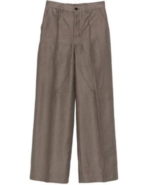 Rick Owens Wide Trousers - Brown