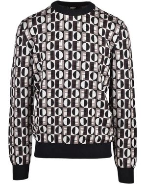 Fendi Pullover Girocollo - Zwart
