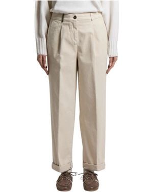 Peserico Tapered Trousers - Natural