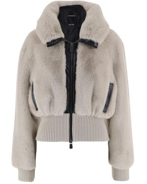 Pinko Jassen ,Leer Bagels Bomber - Grijs