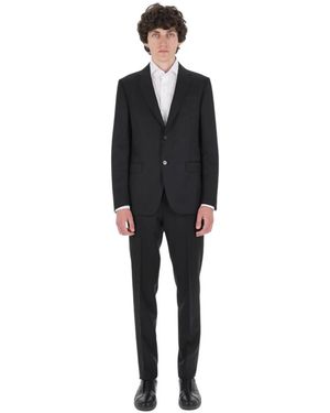 ZEGNA Single Breasted Suits - Black
