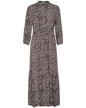 Cream Shirt Dresses - Grey