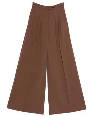 LE SULLY STUDIO Wide Trousers - Marrón