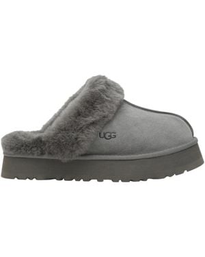 UGG Schoenen ,Grijs ,Suède Disquette Slipper