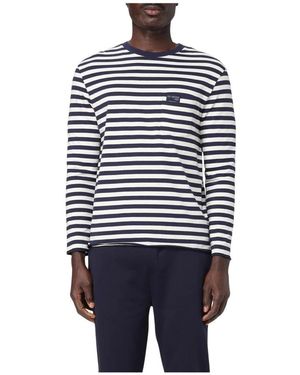 Fay Long Sleeve Tops - Blue