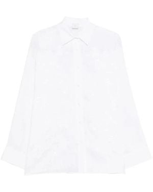 Eleventy Floral Shirt - Weiß