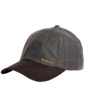 Barbour Accessoires ,Groen ,Katoen Arlene Cap - Grijs
