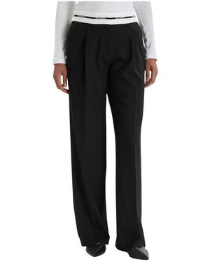 KARL LAGERFELD Wide Trousers - Negro