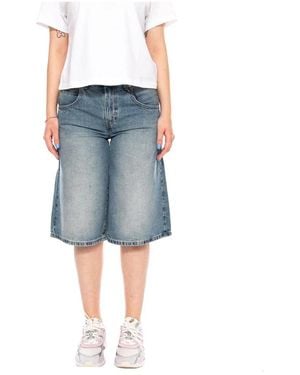 Levi's Korte Broeken ,Blauw ,Katoen Super Baggy Shorts
