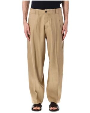 Nine:inthe:morning Wide Trousers - Natural
