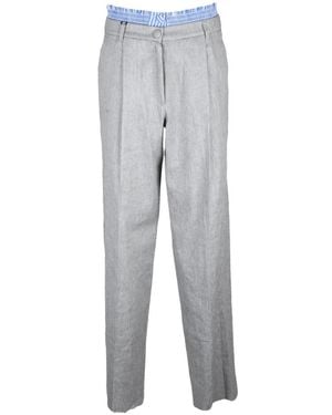 Marella Straight Trousers - Grey