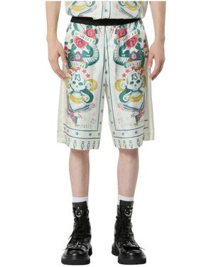 John Richmond Long Shorts - Verde