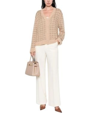 Twinset Vest Met Visgraatpatroon - Wit