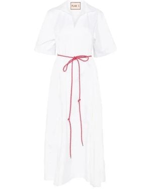 Plan C Shirt Dresses - White