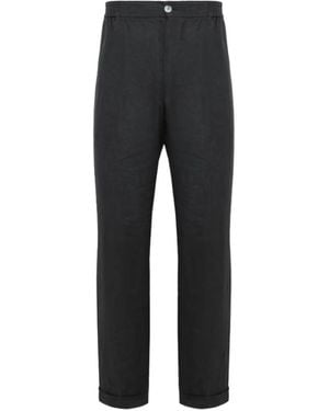 Alpha Studio Leinenhose - Schwarz
