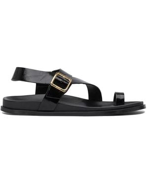 Alohas Flat Sandals - Black