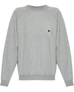 Jil Sander Katoenen Sweater Met Ronde Hals - Grijs