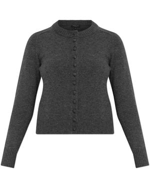 Rag & Bone Truien & Vesten ,Grijs ,Wol Wallace Crewneck Cardigan